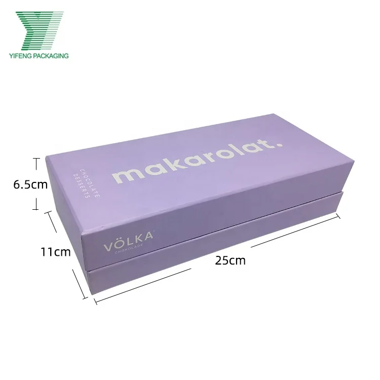 Yifeng упаковка CMYK печать причудливый дизайн пищи закуски упаковки Рождество Шоколад конфеты печенье бумажная коробка собственный бренд логотип