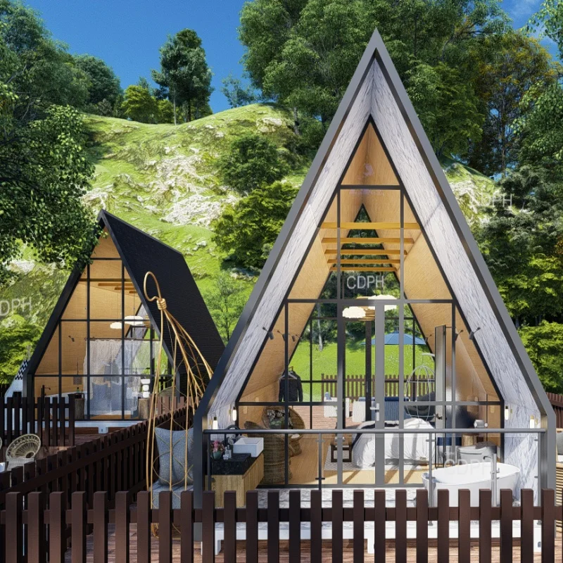 2025 Prefabricated Party Triangle Modern Design Detachable Luxury Container Tiny Homes