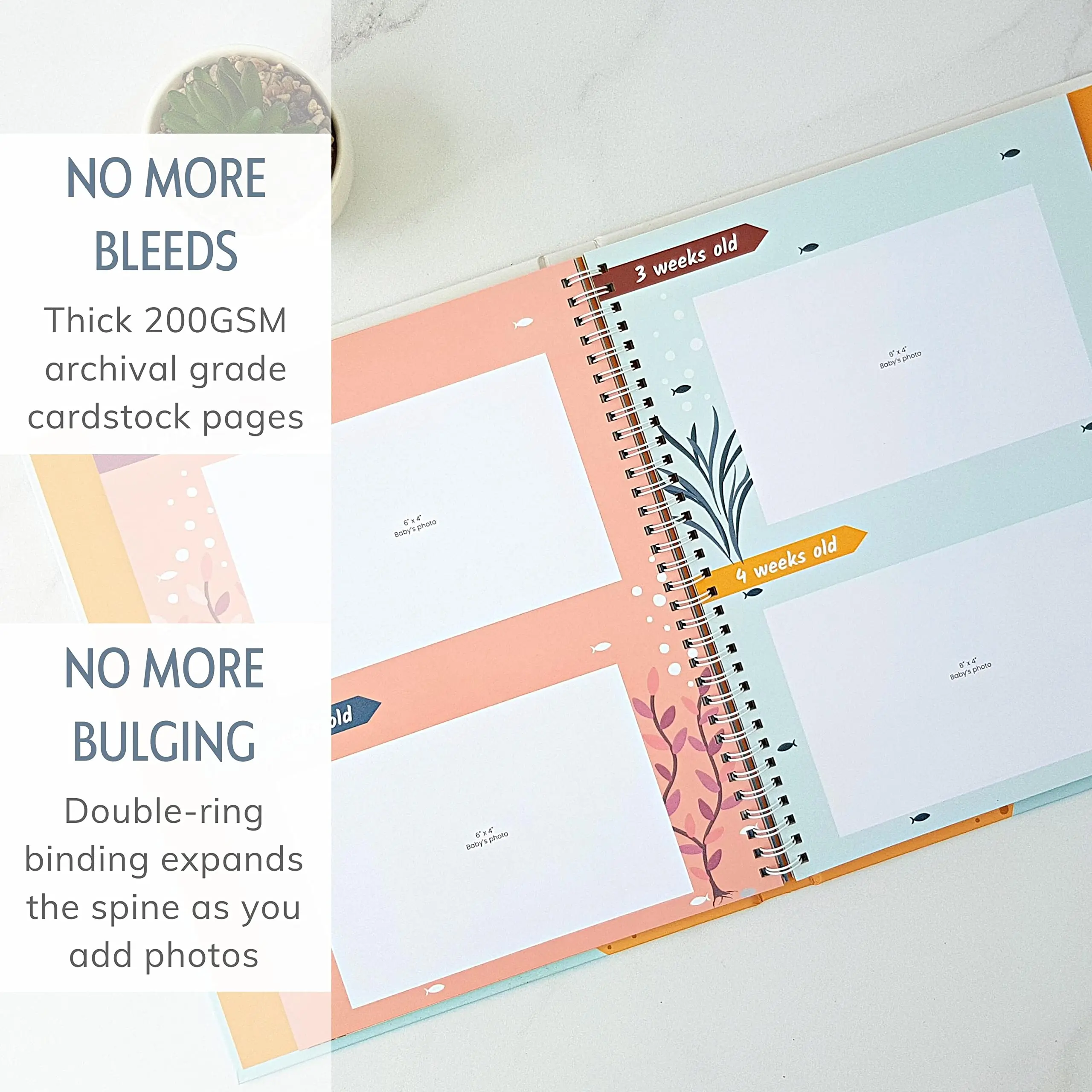 Custom Printing Hardcover First Five Year Birth Daily Gift Memory Keepsake Record Pregnancy Book Baby Journal