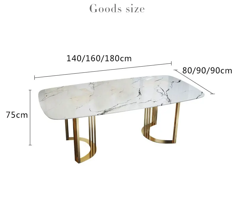Треугольный Ресторан длинный стол из золотистой стали 6 мест современный роскошный мраморный обеденный со стульями