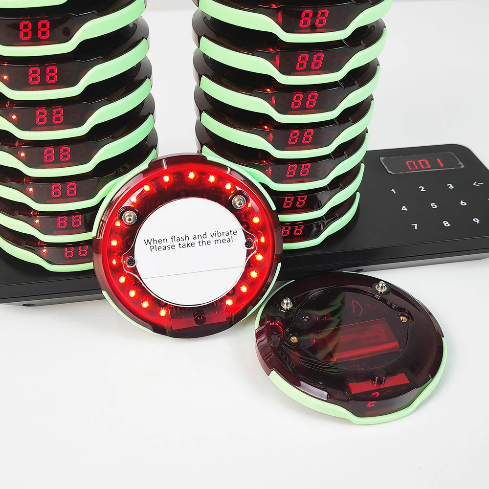 IP67 Waterproof 1000m Signal Range High Quality Restaurant Bar Cafe Wireless Take Food Guest Paging System