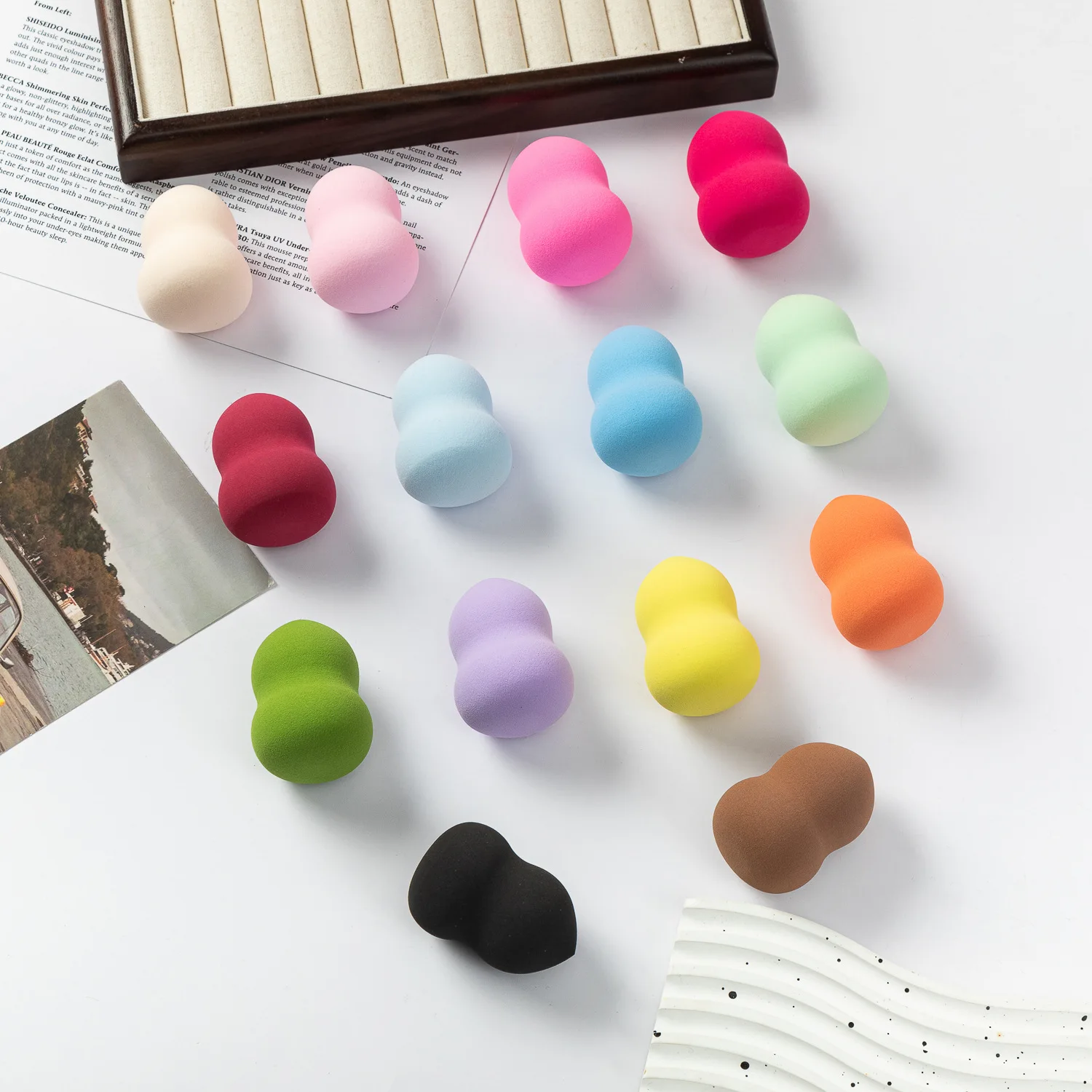 Luma Wholesale Custom Makeup Sponge Set Soft Fine Texture Beauty Sponge Latex-Free Makeup Egg for Liquid and Cream