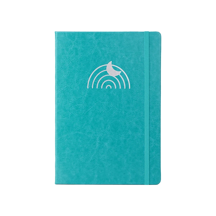 China Factory Custom Printing A5 Hardcover PU Leather Cover Dotted 160 Grams Watercolor Paper Notebook