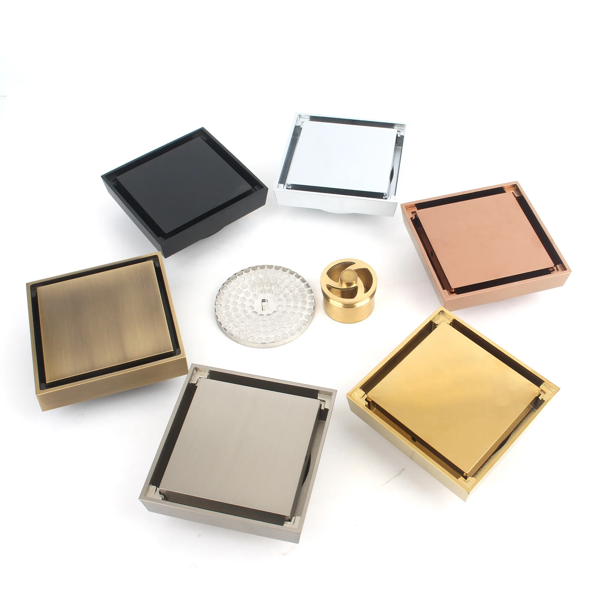 Floor Drain Drain Anti-odor Shower Drain Stainless Steel Durability Anti Clogging Bathroom SS304 4inch 5inch 6inch Color Box ISO