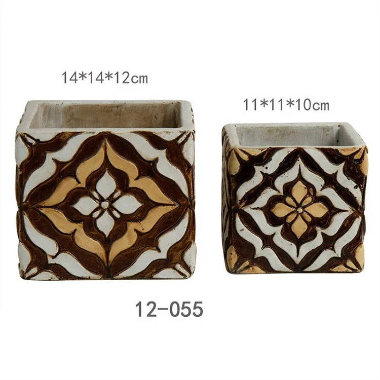 2024 Factory Wholesale OEM Bonsai Creative Elegant Home Hotel Decoration Flower Pot Concrete Vase
