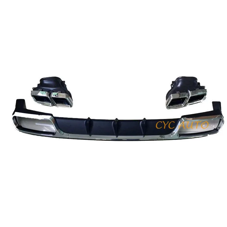 AMG style car parts rear bumper diffuser for Mercedes Benz E CLASS W212 sport back 2013 2014 2015 E300 E350