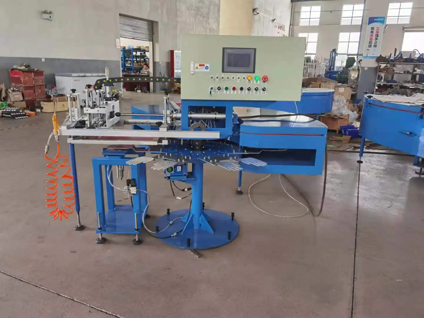 High Speed Industrial Computerized Gloves/socks Silicone Printing Machine Pvc Dotting Gloves Machine