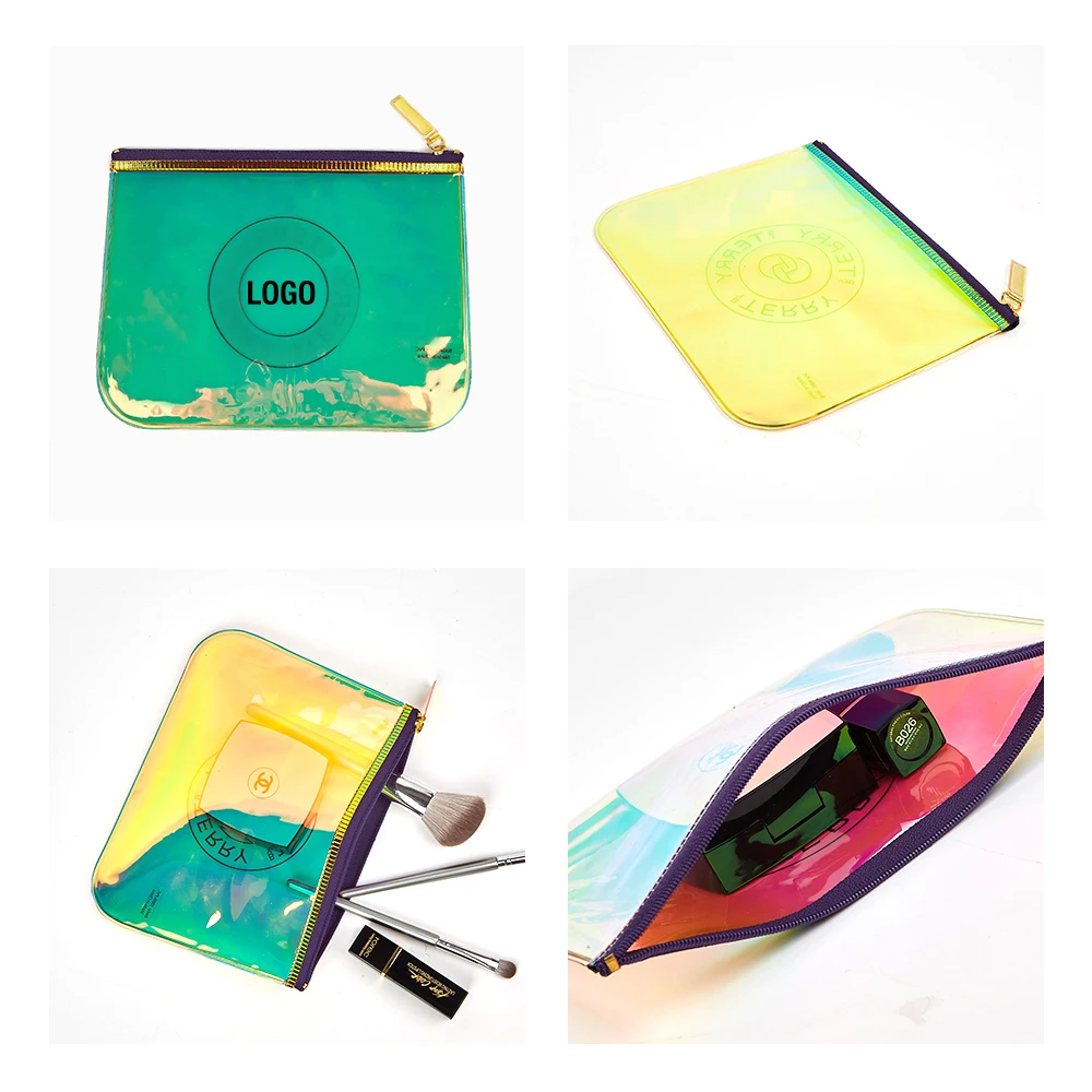 Promotion Gift Cheap Customize little makeup bag Pvc Zipper Bag Holographic PVC Bag