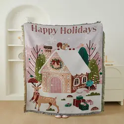 Christmas subject sofa blanket decoration wall hanging tapestry