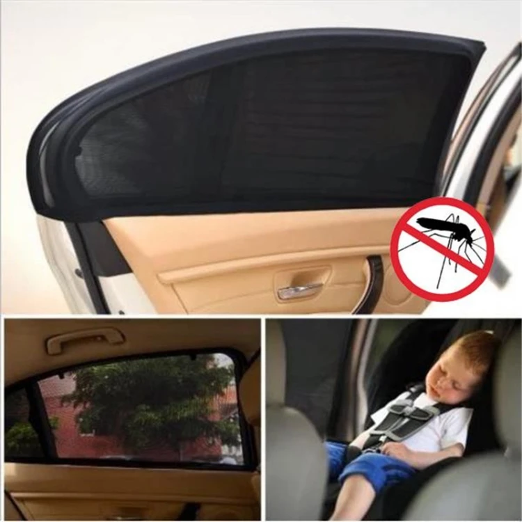 Hot selling Auto Car Vehicle Window Mesh Shield Sunshade Visor Net Protection Anti Mosquito Window Covers clean accessories
