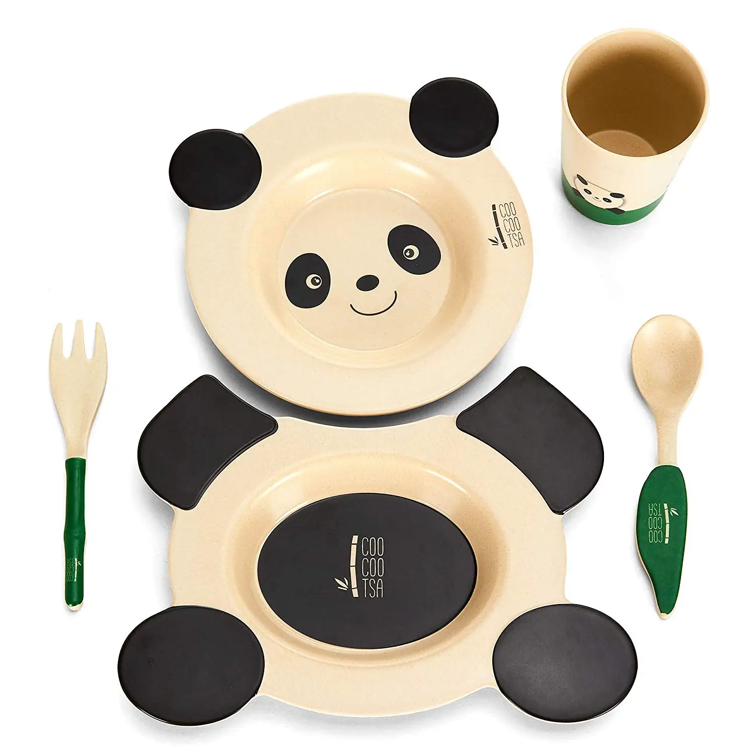 Wholesale price  Baby Kids Cartoon Bamboo Fiber Tableware Feeding Dishes Children Bowl Plate Dinner Set Dinnerware