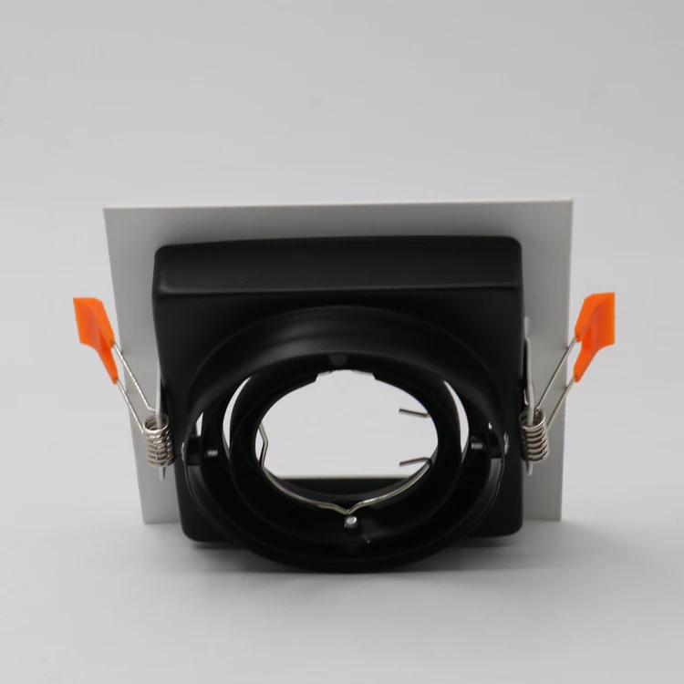 Mini Downlight Iron SpotLight Recessed Adjustable MR16 GU10 Square LED Spot light Fixture