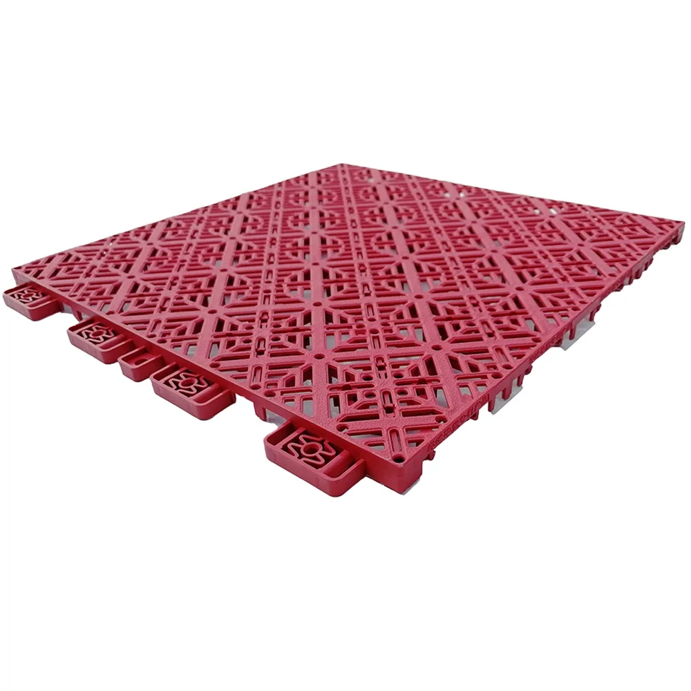 Hot selling product boden bearbeitung the ground grass protection flooringevent plastic tile flooring for outdoor tennis court