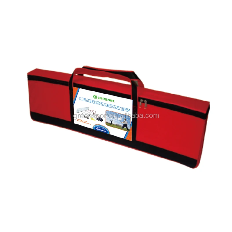 Portable METAL badminton set includes badminton racket wholesale badminton nets with poles