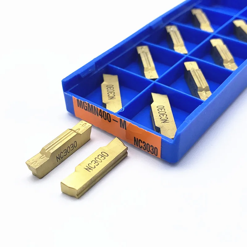 MGMN400-M NC3030 Carbide Grooving Insert Slotted Blade For Aluminium Cutting Turning Tool MGMN 400-M