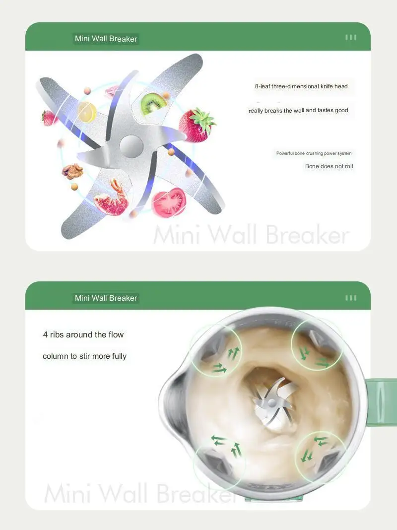 Soybean Milk Machines Making Household Tofu Mixeur Portable Soybean Milk Machines