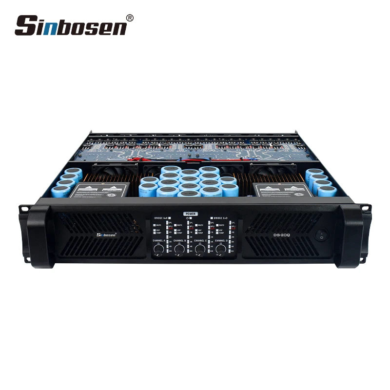 DS-20Q professional subwoofer 8 ohms 4 channel 4000 watts audio power amplifiers sound system