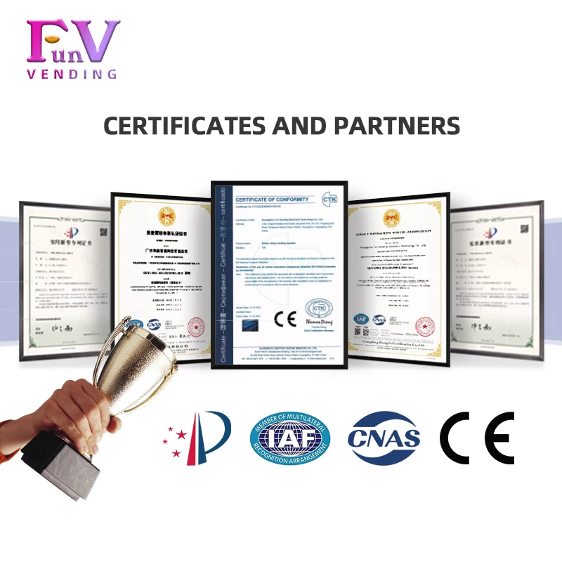 Hot Sale Commercial Cotton Candy Vending Machine Single cabinet Automatic Candy Vending Machine