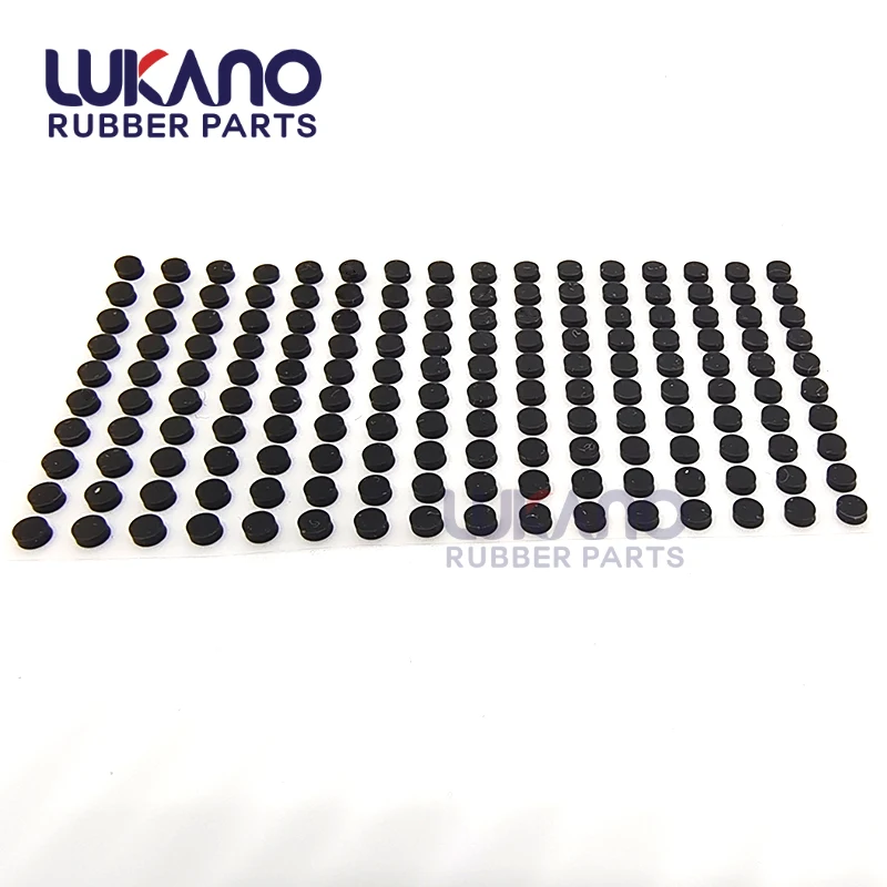 High quality rubber feet small diecutting part round black silicone rubber feet