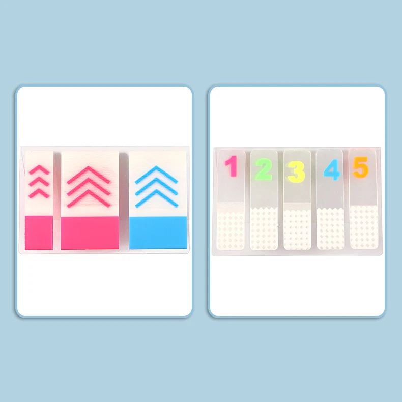 Manufacturers wholesale classification index stickers loose-leaf translucent digital index stickers sticky note