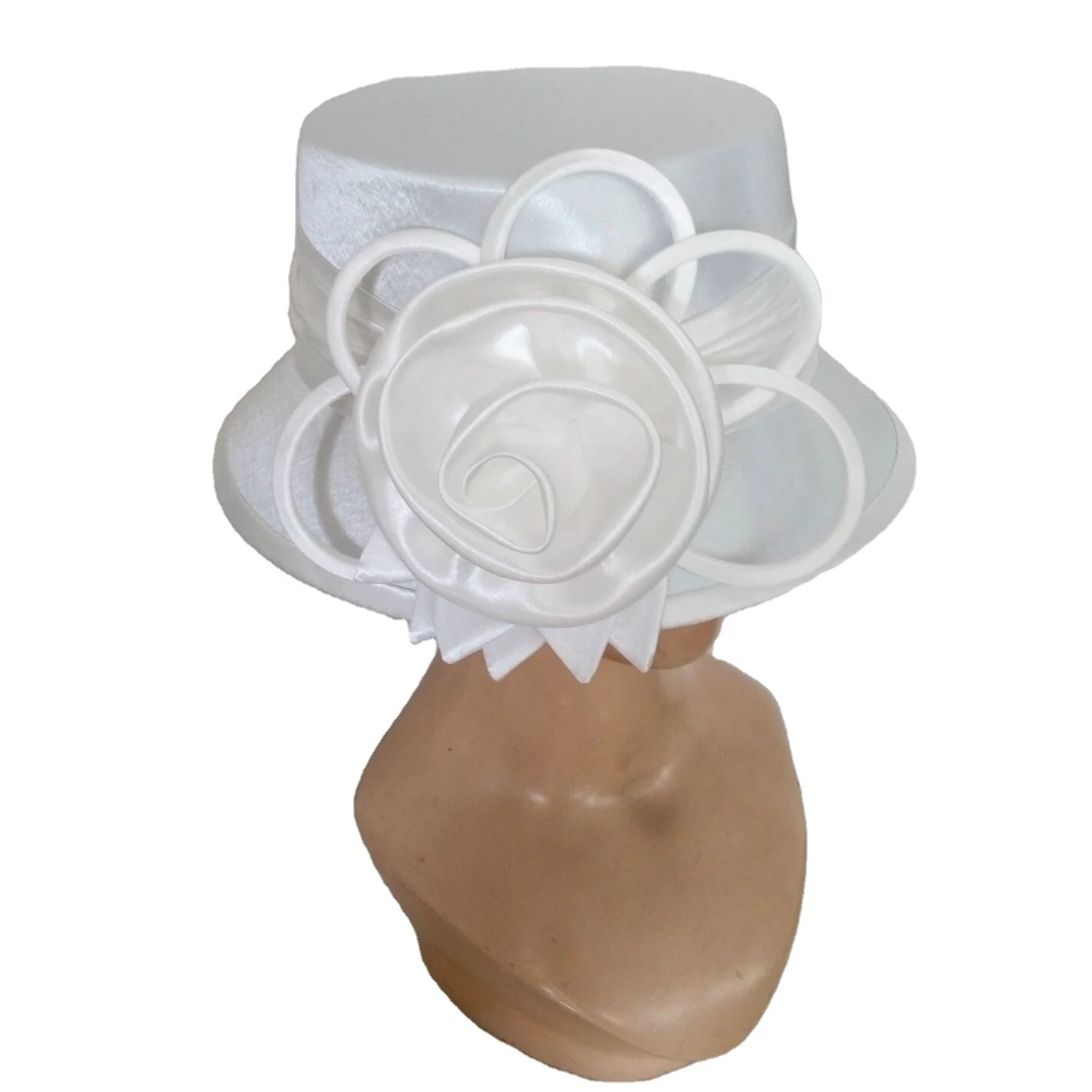 Европейская мода, элегантная белая шляпа с широкими полями для торжественных вечеринок, Женская церковная шляпа, оптовая продажа, новинка, элегантная женская шляпа на День Матери