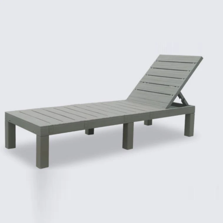 Yoho modern hotel chaise lounge plastic KD poolside lounger injection pp sun loungers beach chair for villa