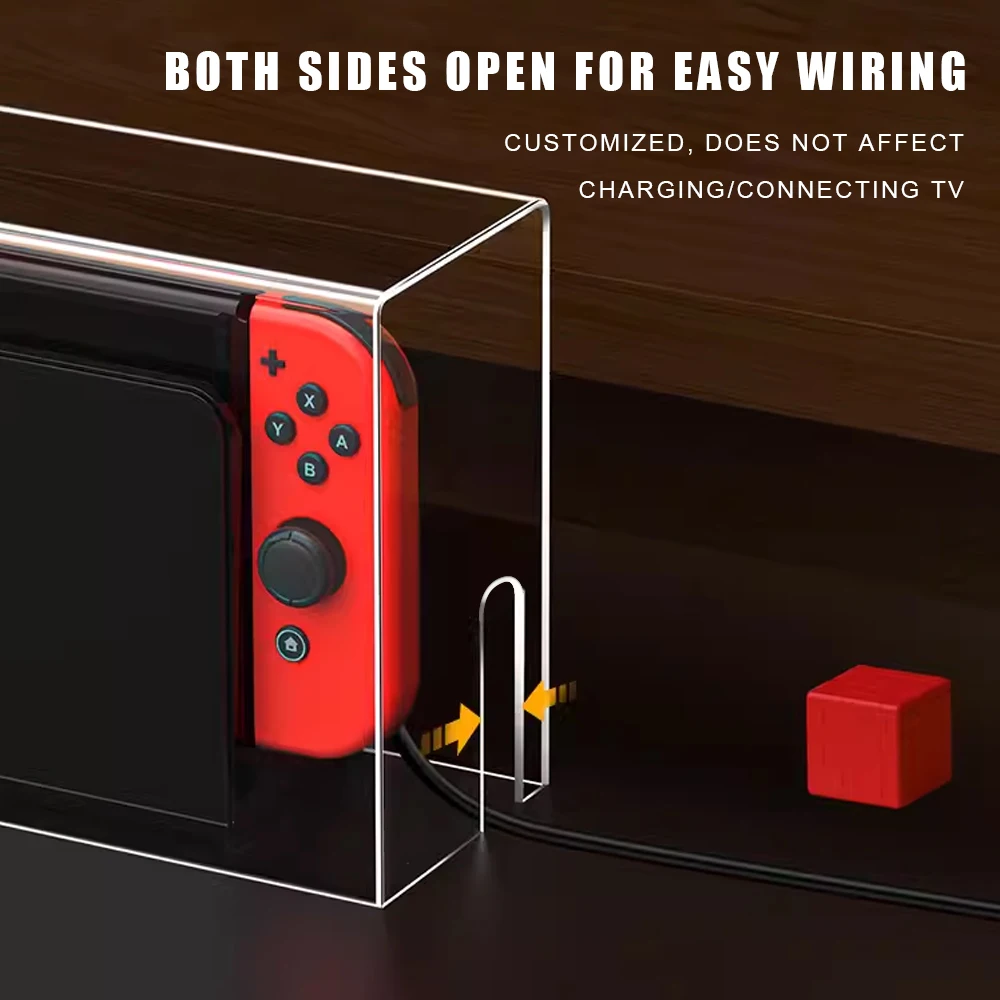 Acrylic Protective Dustproof Transparent Cover For Nintendo Switch/ Switch Oled Game Console