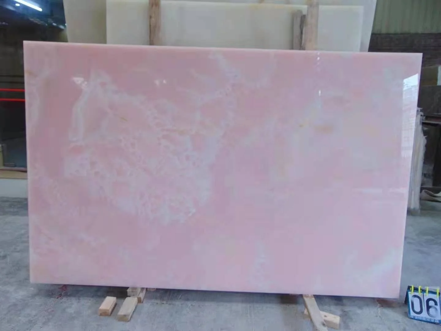 Pakistan Pure Pink Onyx Marble Slab For wall