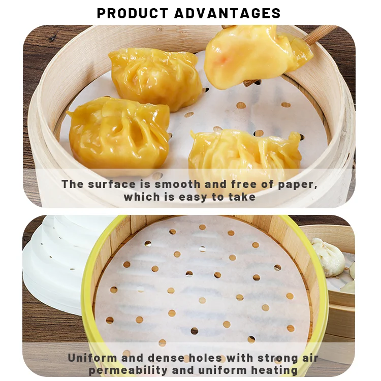 Parchment 8.5 Inch Square Demoulding Silicone Oil Absorb 6.3 Disposable Liner Air Fryer Paper