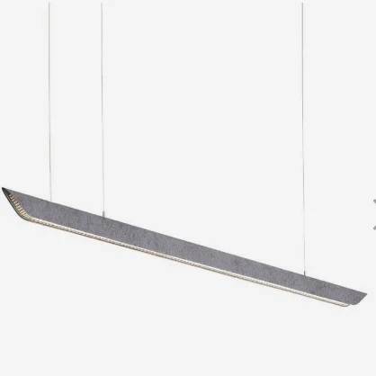 ECOJAS Li70 New arrival personalized design Sounds insulation Dimmable polyester fabric led linear light