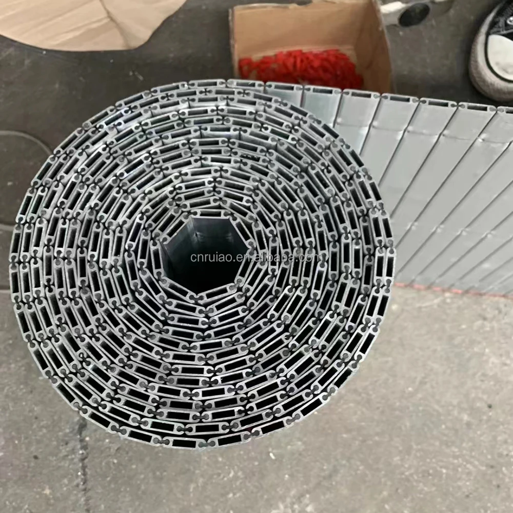 CNC machine flexible aluminum apron curtain cover bellows cover one direction rolling up cover