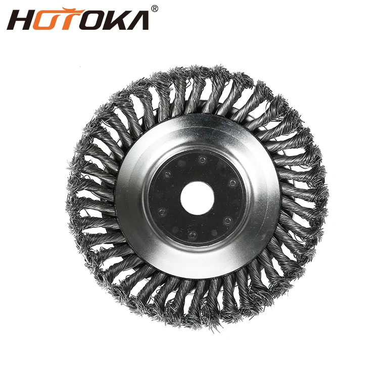 steel trimmer head 6 inch brush cutter wire wheel grass trimmer head