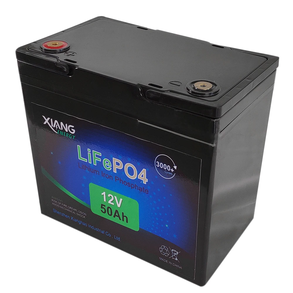 Buy Long Life Lithium Battery LiFePO4 12V 50Ah Solar Energy Batteries with high quality safe performance