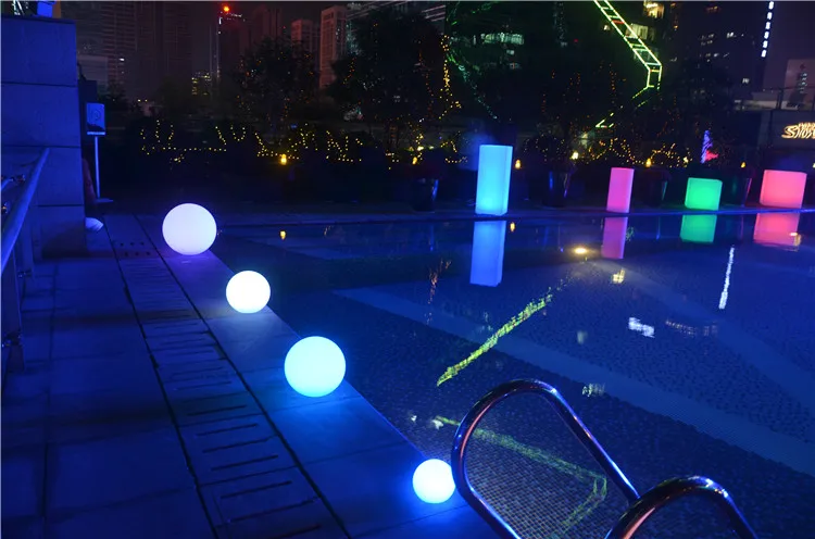 Colorfuldeco 12cm Illuminating Rechargeable Garden Waterproof Led Remote Control Light Ball
