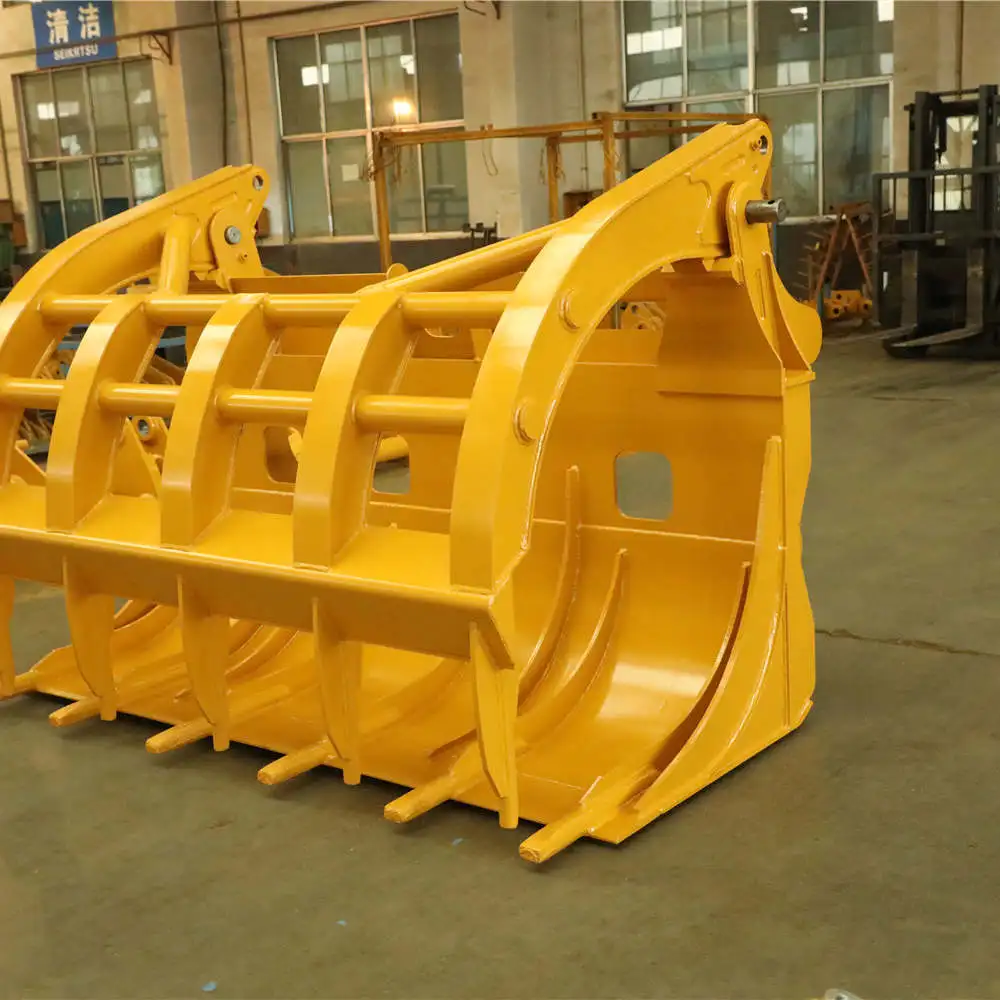 New Design Excavator Mechanical Grapples Excavator Grab Manual Rock Grapple