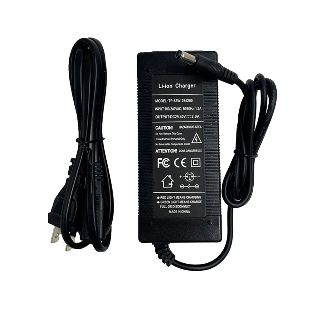 7S 24V NCM Li-on lithium Battery 29.4V 2A 3A adaptor Charger