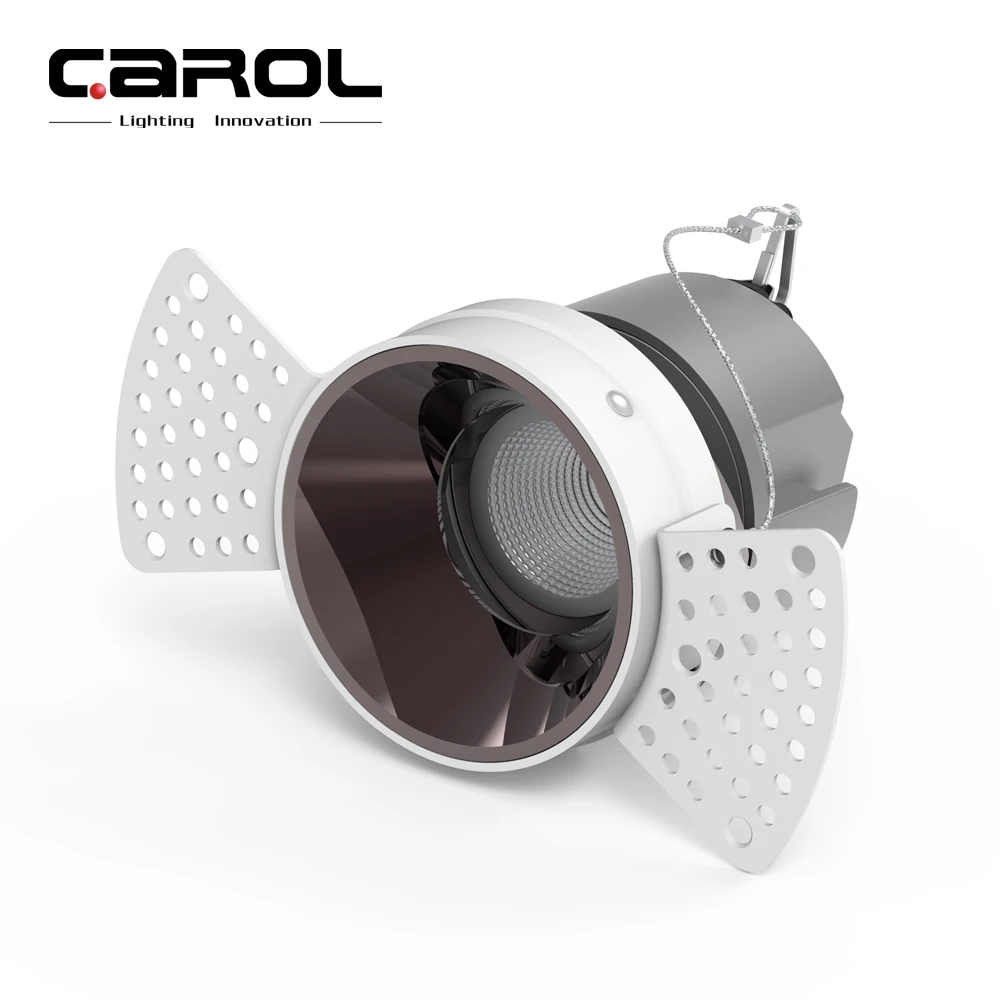 Carol LED Down Light 7w 18w Ceiling Light Recessed Spotlight Plaster-in Trimless Decor 12 watt LED Downlight For Hotel Project