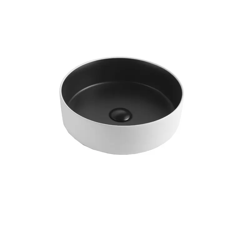 Top quality matte colored solid surface bathroom furniture color fancy  wash basin