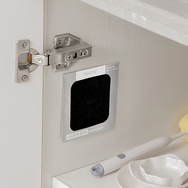 Multifunctional Household Kitchen Cabinet Sink Drawer Air Fresher Activated Carbon Removing Odors Deodorization Sticker