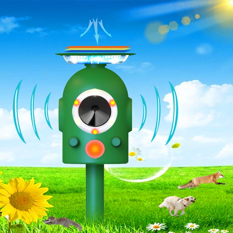 Seicosy Wholesale Outdoor Solar Powered Animal Control Ultrasonic Mouse Repeller Cat Repeller(New product,accept reservation)