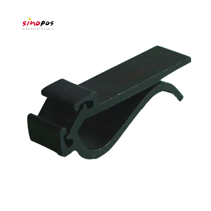 
100pack Black Plate Clips For Price Tag, bowl tray vase bottle cup bakery sign holder shoes card label display shelf pop clip 