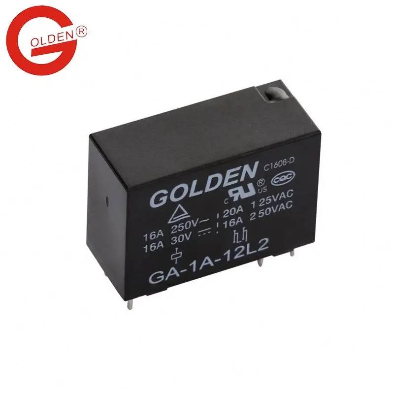 Golden 12V relay high capacity  electromagnetic power relay GA-2  12VDC  ISO9001/ISO14001