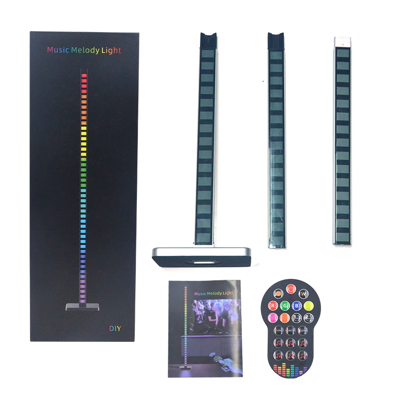 KD style RGB Music Sync Rhythm Recognition Led Indicator Audio Light Floor Standing Lamp For Party Gaming Room Dj Bar