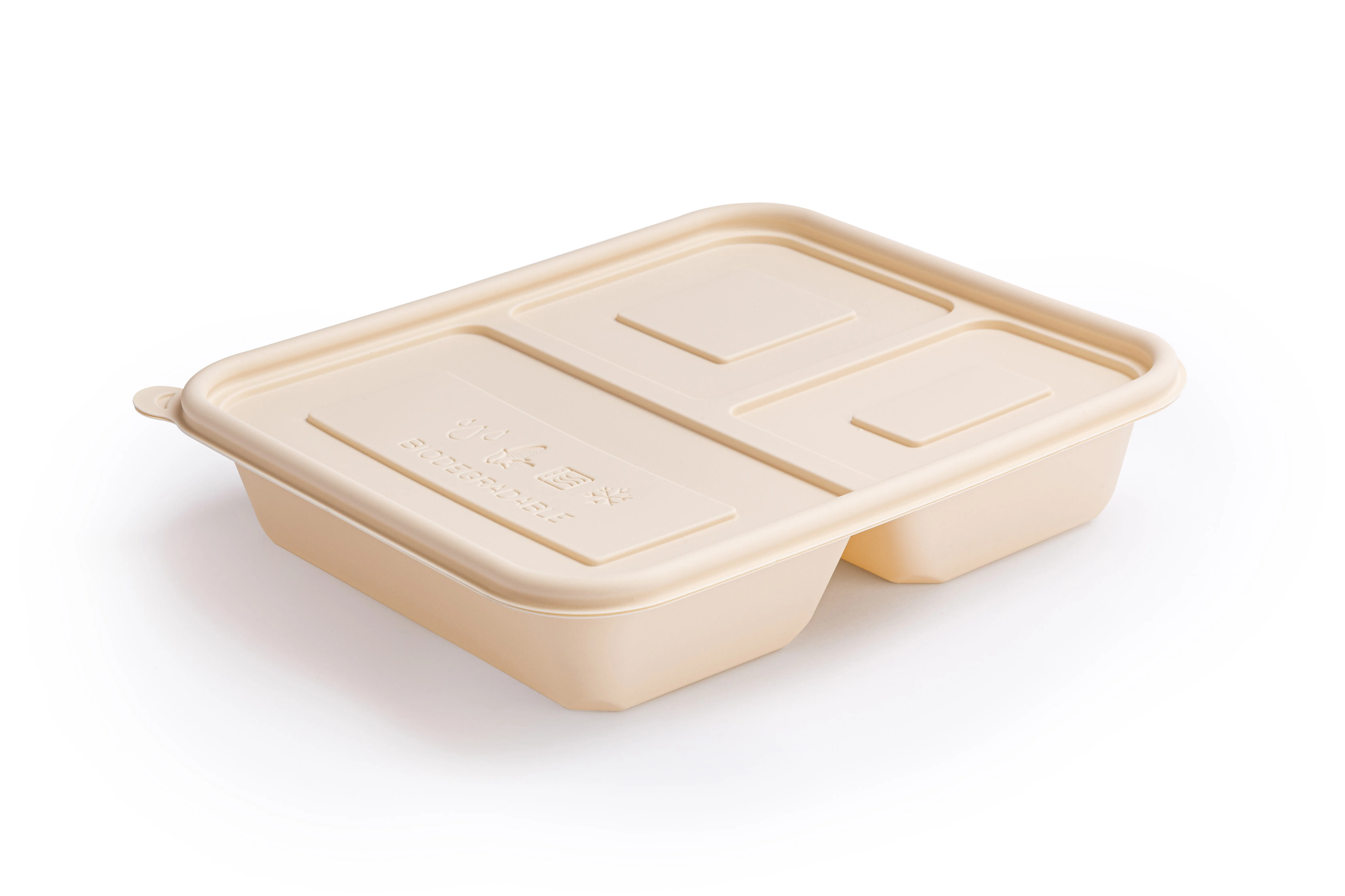 Eco-Friendly biodegradable corn pulp Take Out Food Containers Lunch Salad Meal Storage Boxes