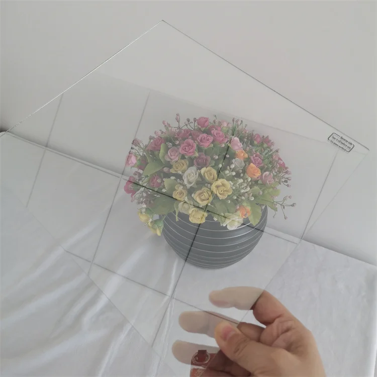 Professional Super Thin ultra clear one-way HD Beam splitter mirror tempered Glass for prompter Teleprompter