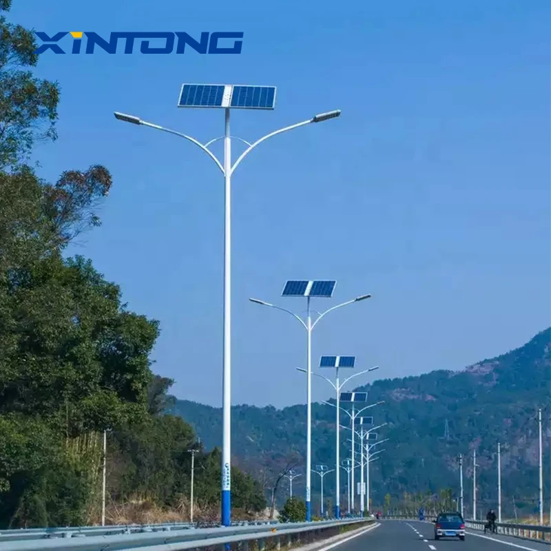 XINTONG IP65 High Brightness Power Waterproof Outdoor Road LED Long Time 60w Led Solar Power Split  Street Lighting Light