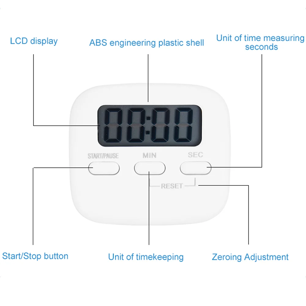 Top Selling Professional Multifunction Alarm Desktop Countdown Timer Magnetic Kitchen Timer