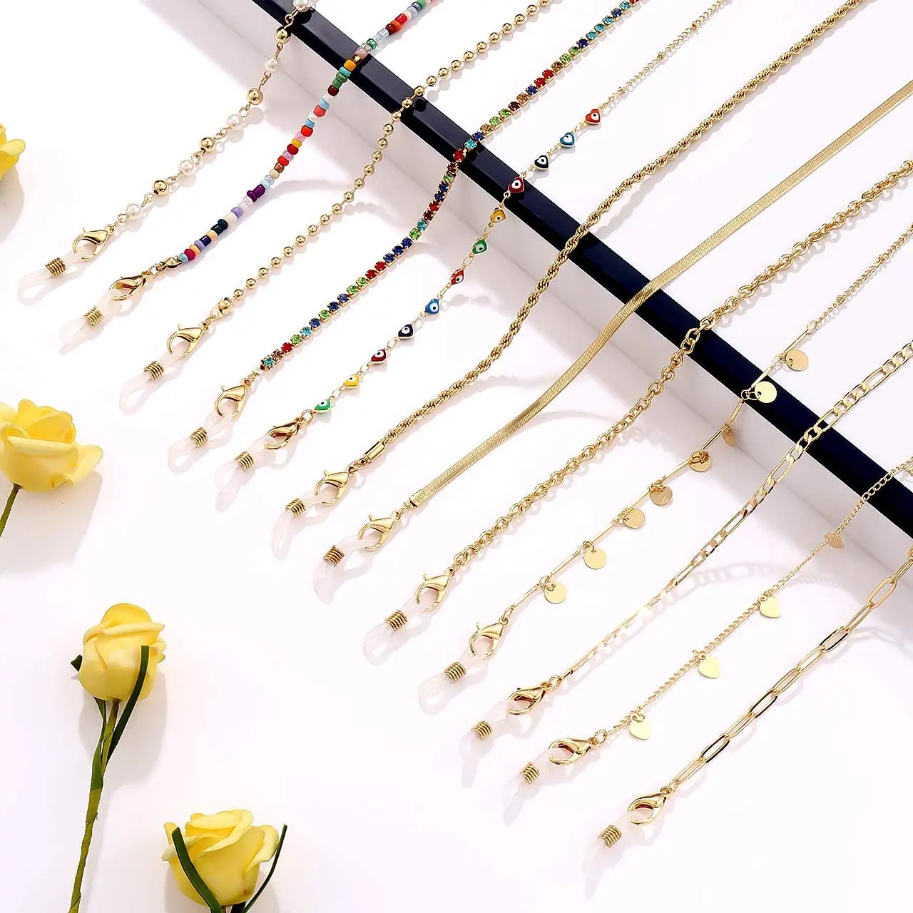 Eyewear Accessories Gold Chain Sun Glasses Rope Necklace String Eye Glasses Eyeglasses eyeglasses chain