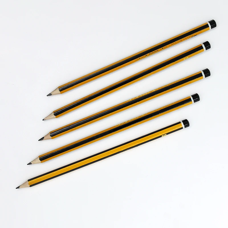Wholesale school stationery general writing pencil wooden graphite pencils customize logo lead pencil for student