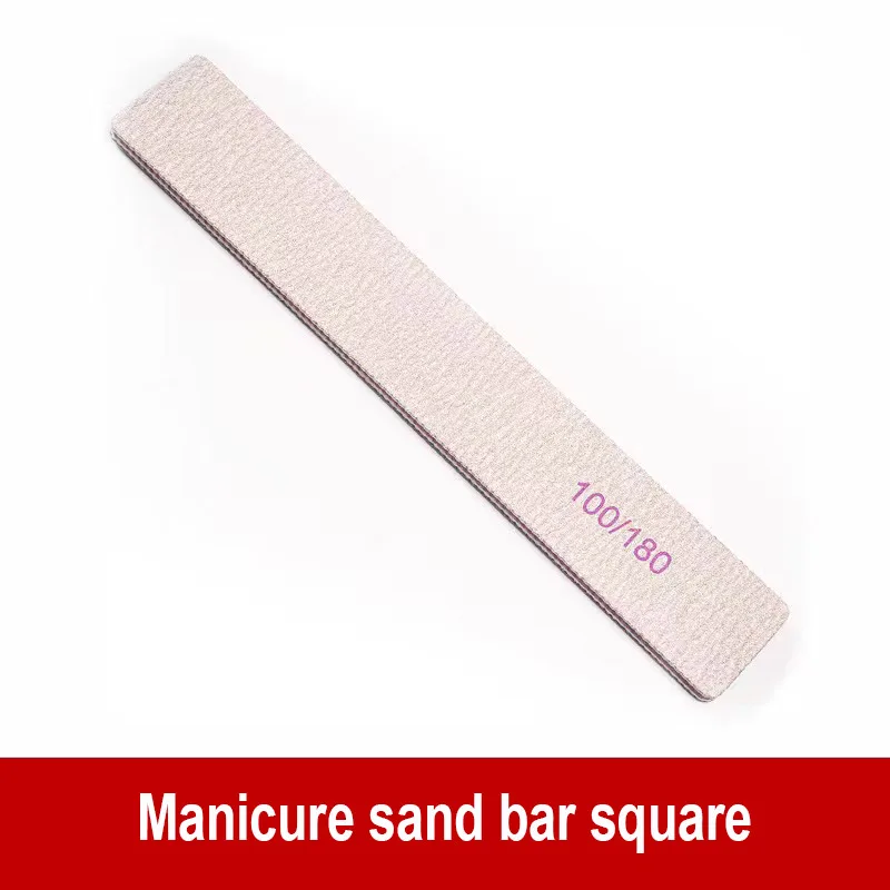 Professional Custom Logo Emery Board Manicure Pedicure Art Tools Double Sided Nail File Set 80 100 150 180 Grit Nail File